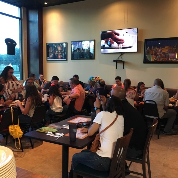 Packed dining room at Singapore Restaurant